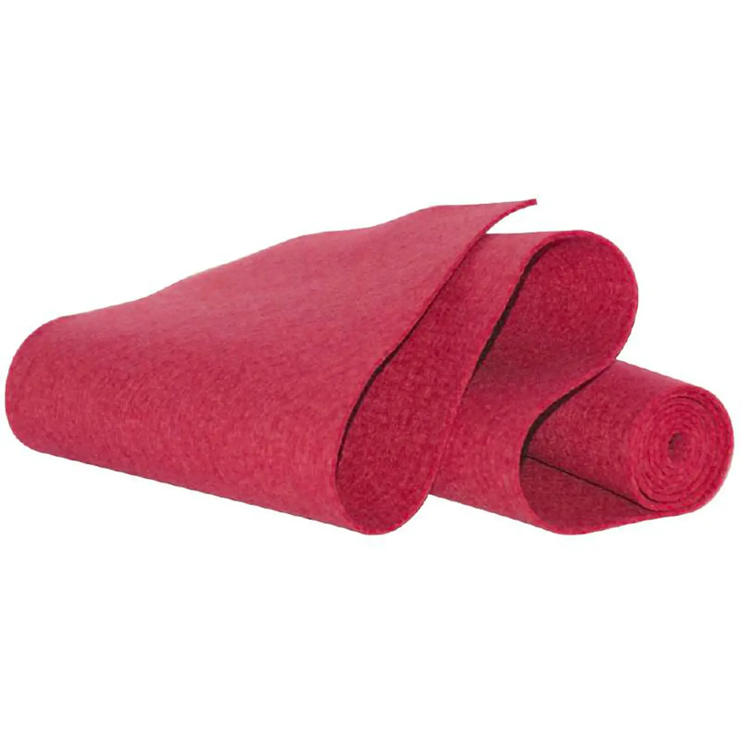 Panno Lenci in Rotolo 45 cm x 5 m - Rosso - Tessuti e stoffe
