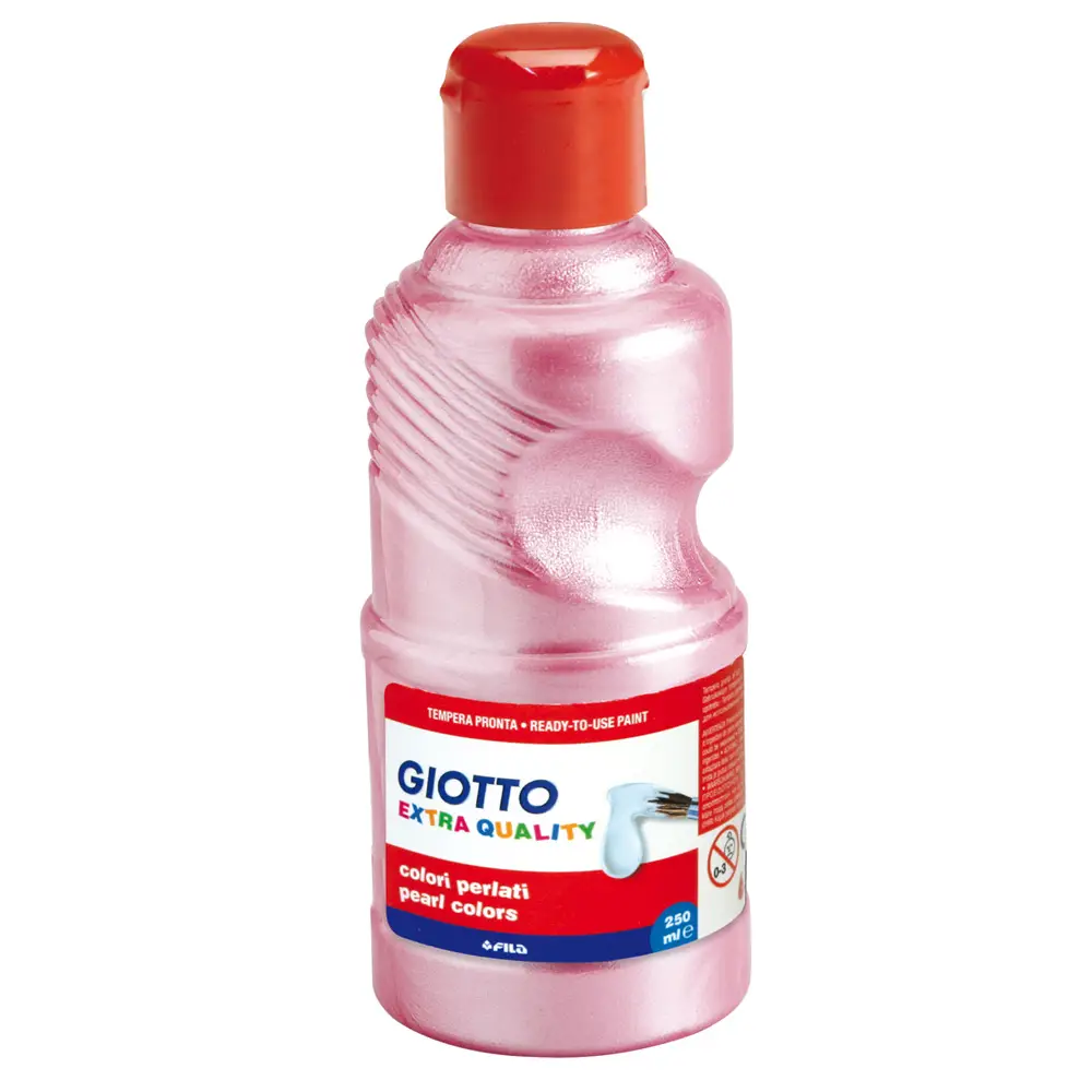 Tempera Perlata Giotto – Flacone 250 ml - Rosa - Tempere