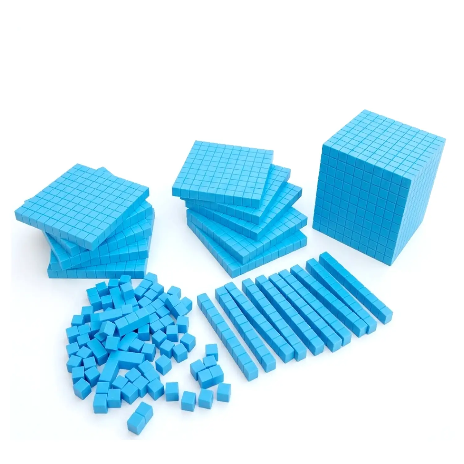 Multibase in Plastica Morbida EVA 121 Pezzi, Gioco Didattico per la Matematica e la Geometria - Classificazione e matematica