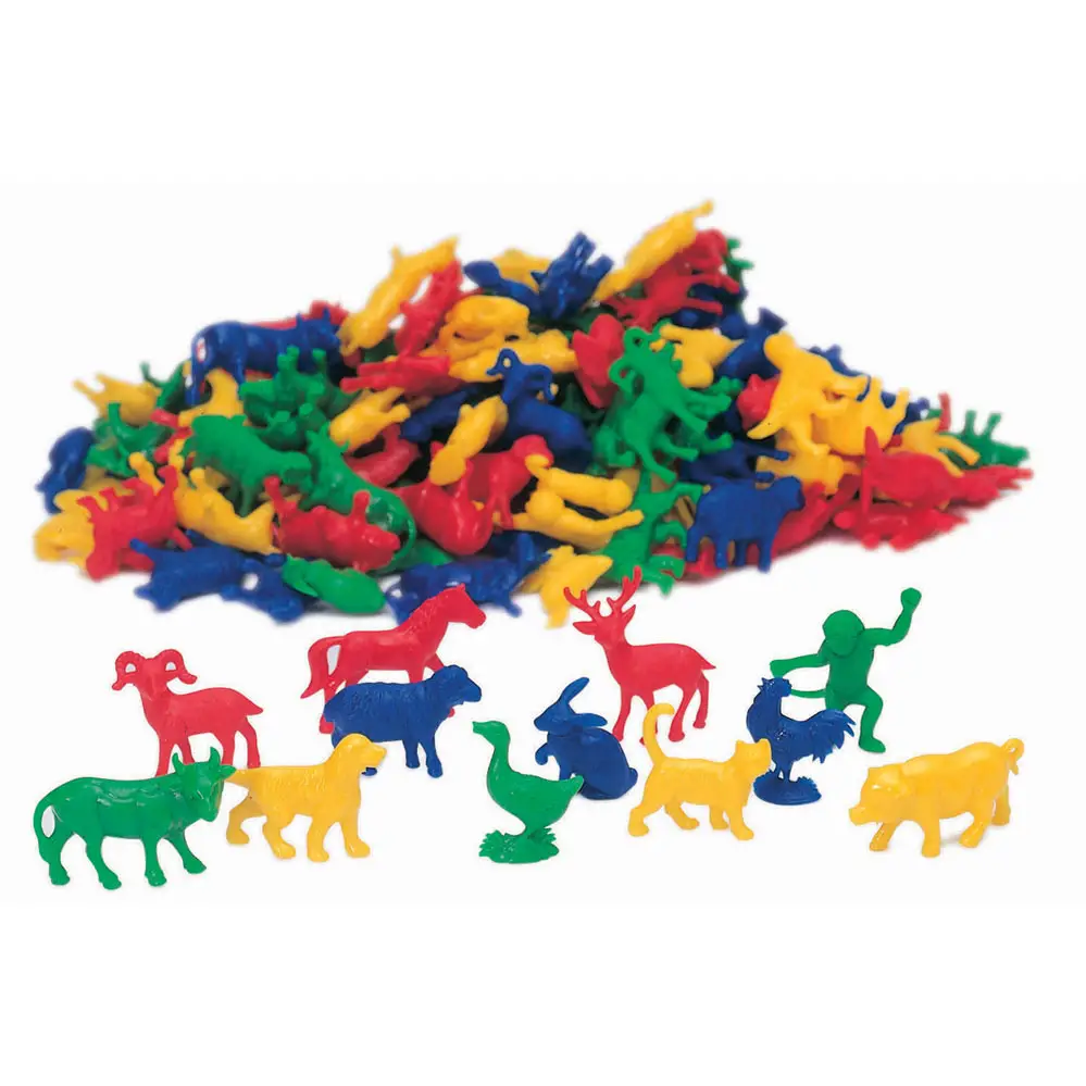 Animali in Plastica Flessibile – Set Educativo per Gioco e Apprendimento - Classificazione e matematica