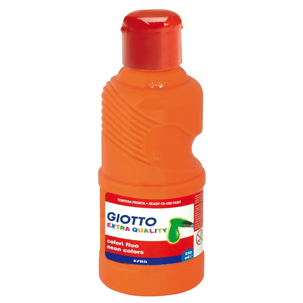 Tempera Fluo Giotto 250 ml - Arancio - Tempere