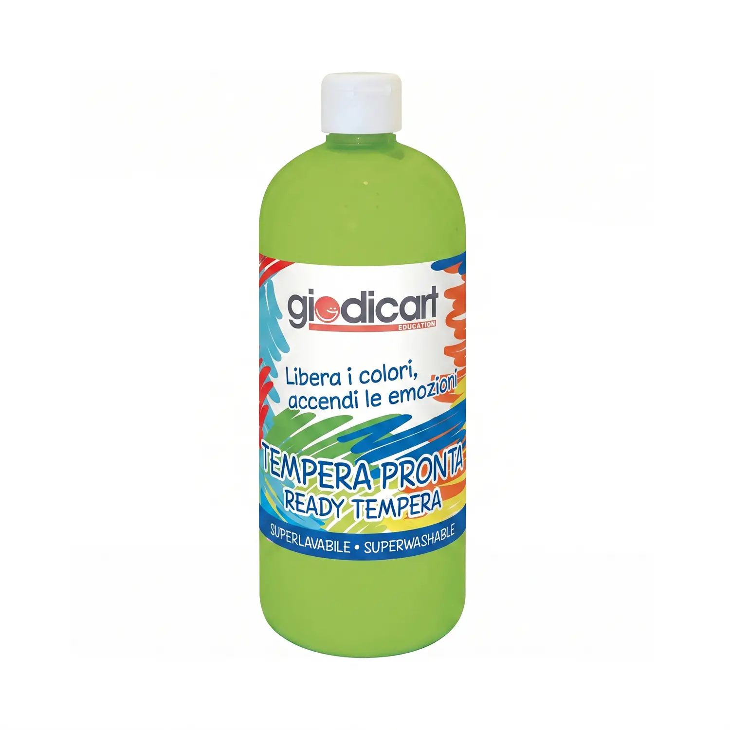 Tempera Pronta Giodicolor 1000 ml Verde Cinabro - Tempere