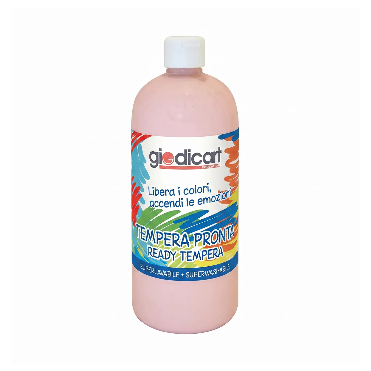 Tempera Pronta Giodicolor 1000 ml Rosa Carne - Tempere