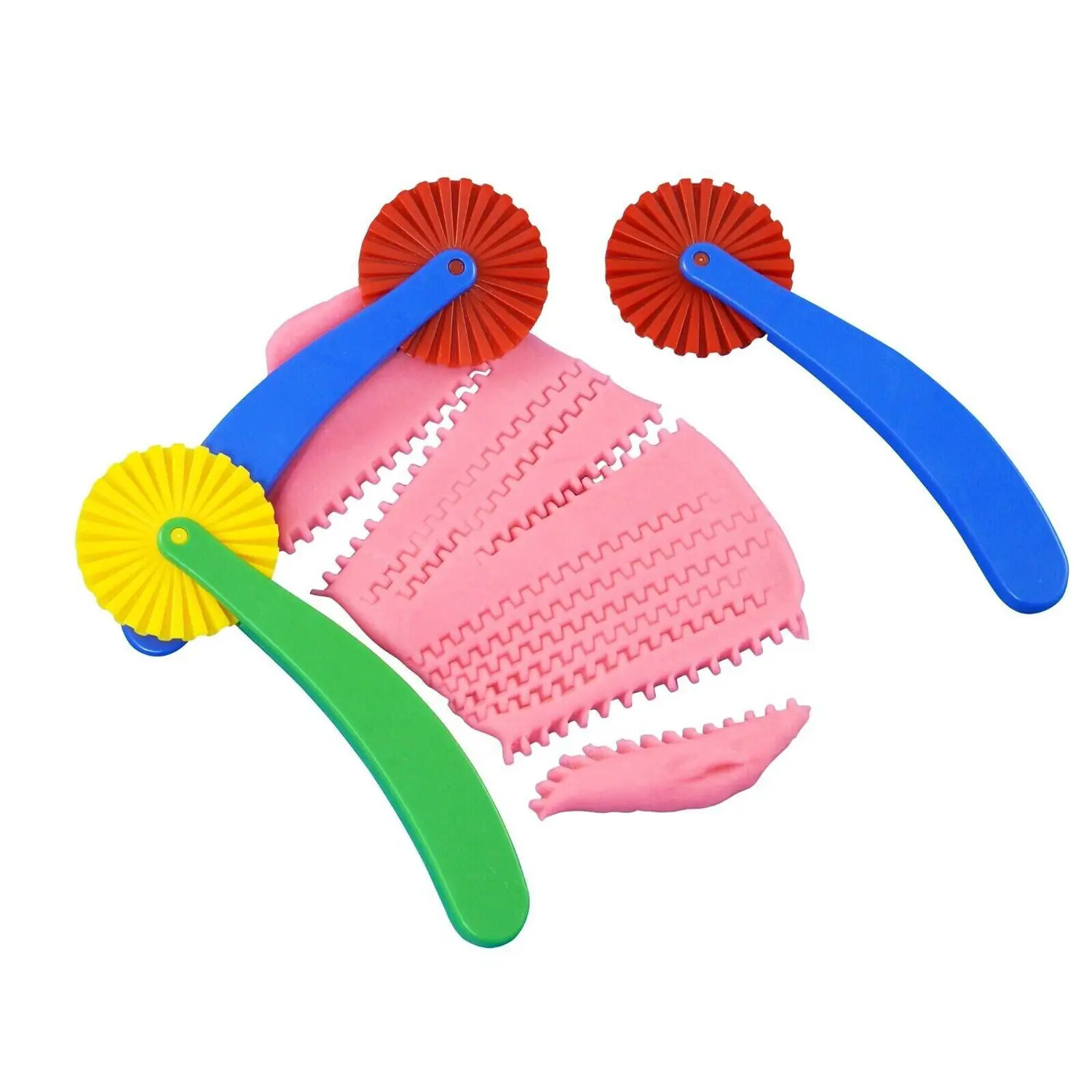 Set 3 Rotelle Cutter per Plastilina – Taglio Zig-Zag - Paste per modellare