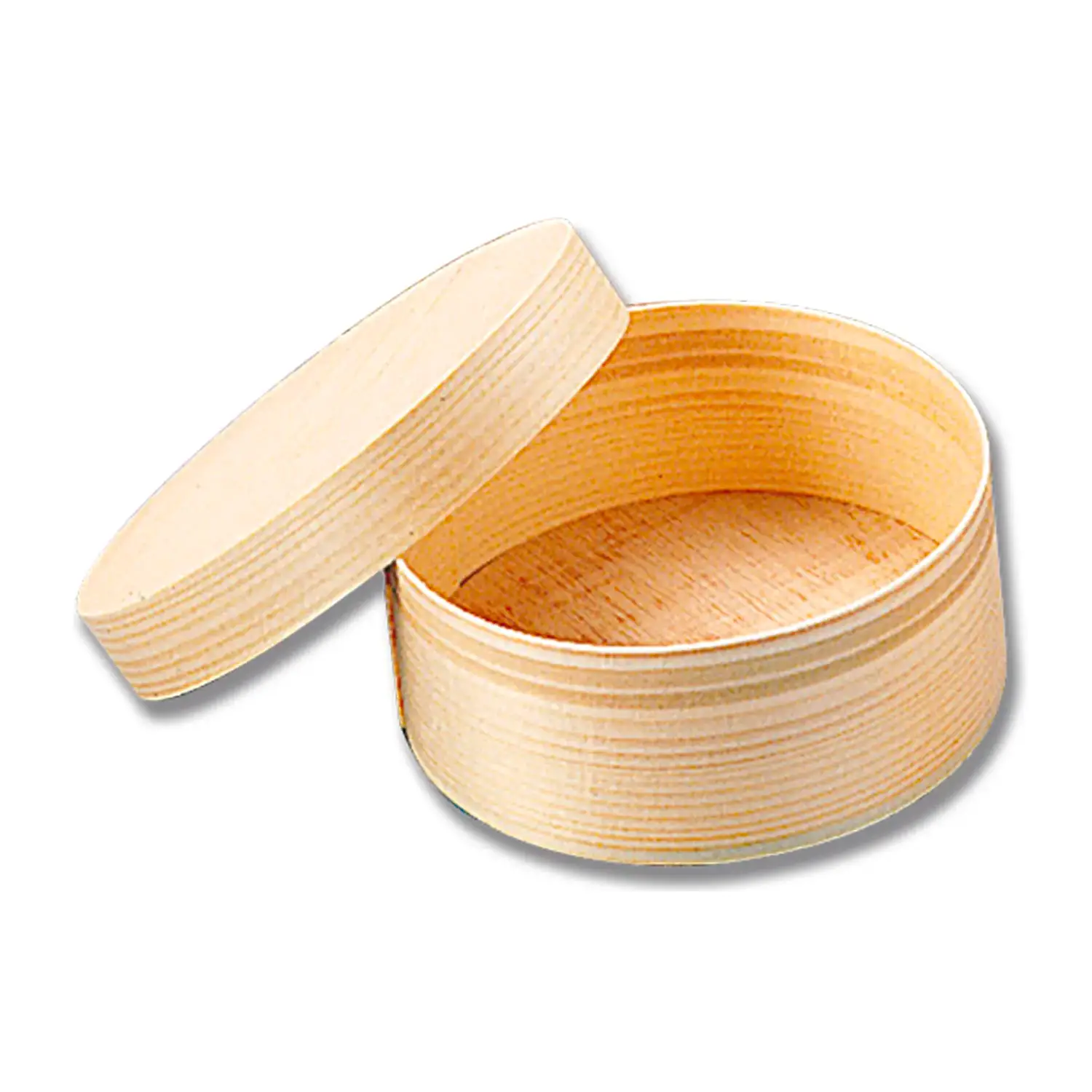 Scatola in Legno di Balsa Tonda con Coperchio – 80 x 30 mm - Soggetti in legno