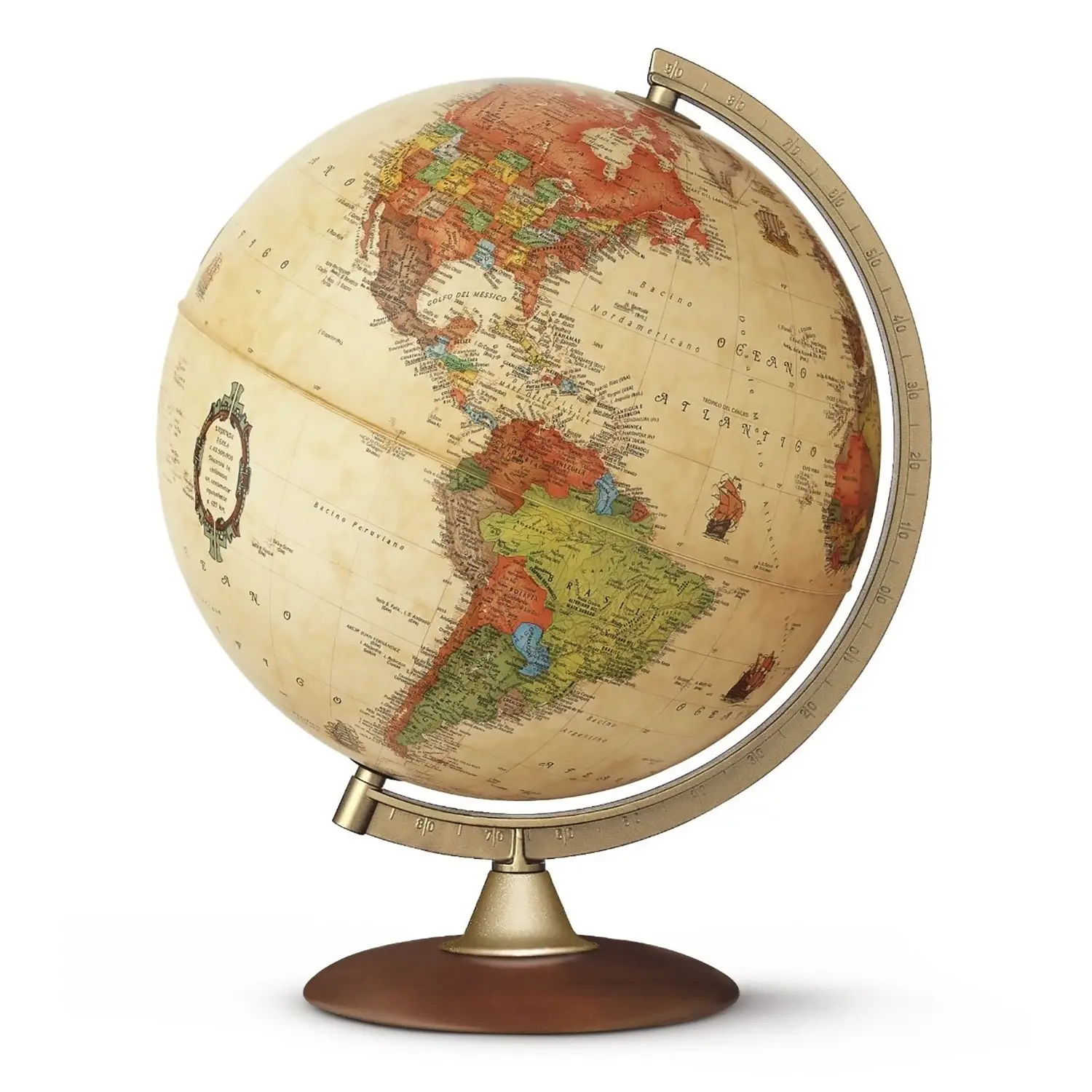 Mappamondo Globo Luminoso Colombo cm. 30 - Geografia e scienze naturali