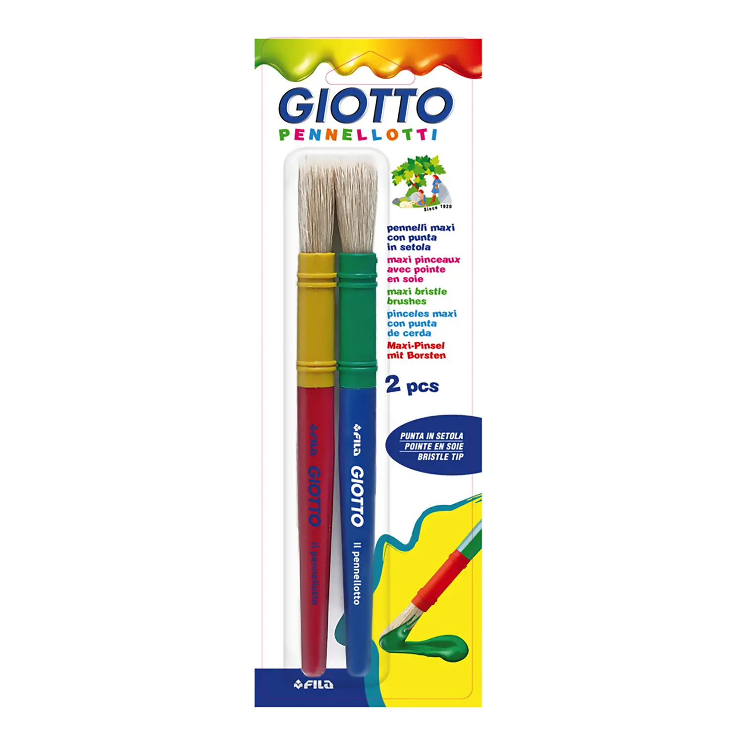 Pennellotti Giotto - Blister 2 Pezzi - Pennelli e accessori