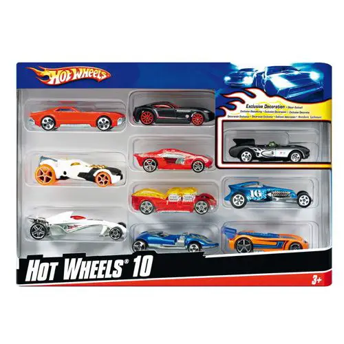 Hot Wheels Confezione 10 Veicoli Assortiti - modellini