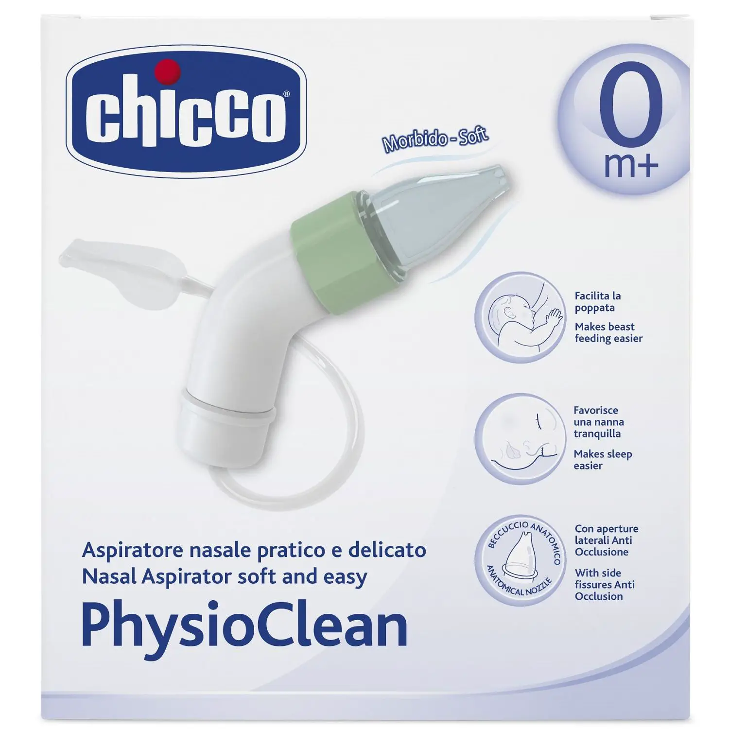 Chicco Physioclean Aspiratore Nasale per Neonati e Bambini - igiene
