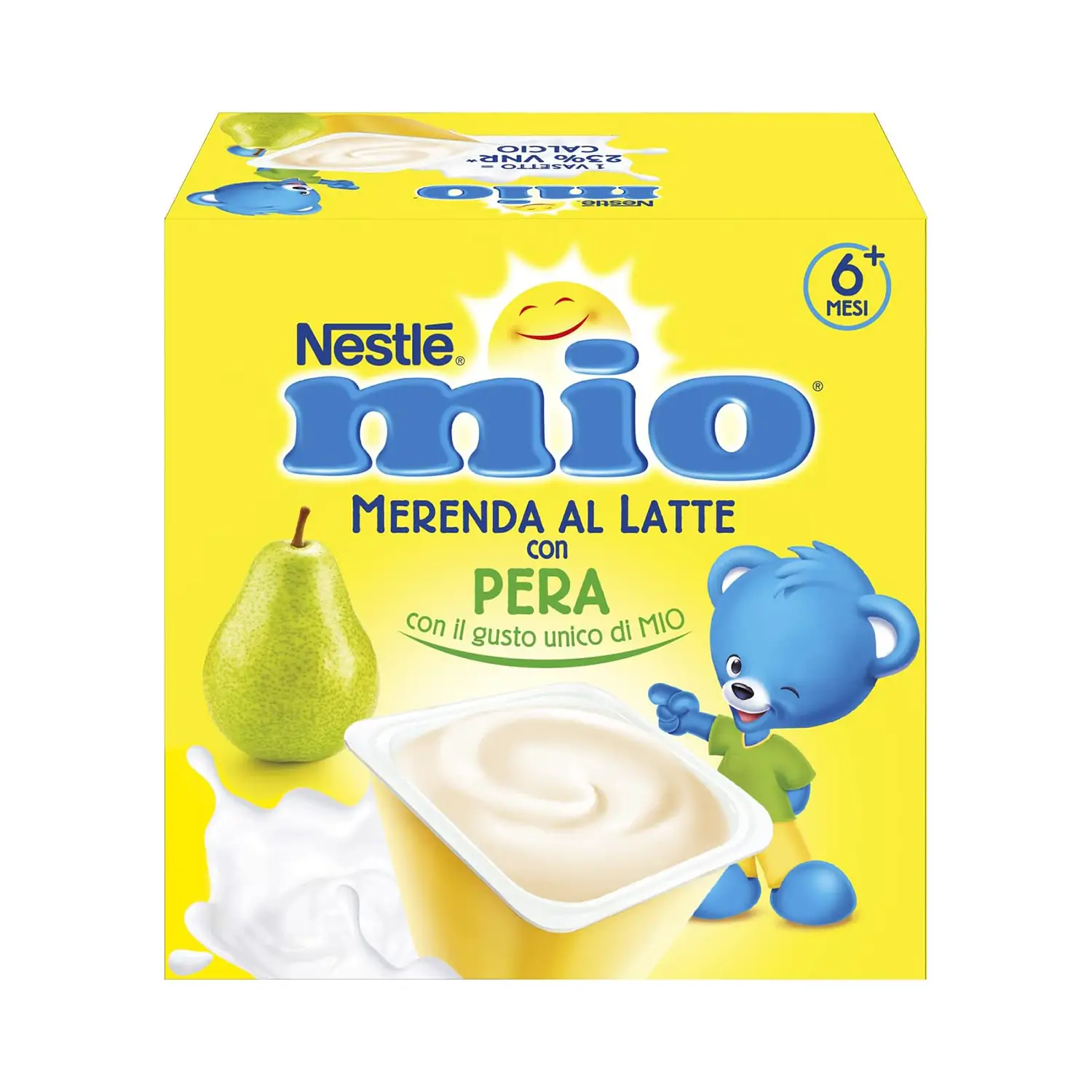Merenda al Latte Pera Nestlé Mio 4x100g – Snack Nutriente e Gustoso per Bambini - merende