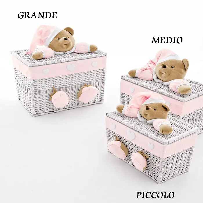 Baule Medio Puccio Rosa - complementi d'arredo
