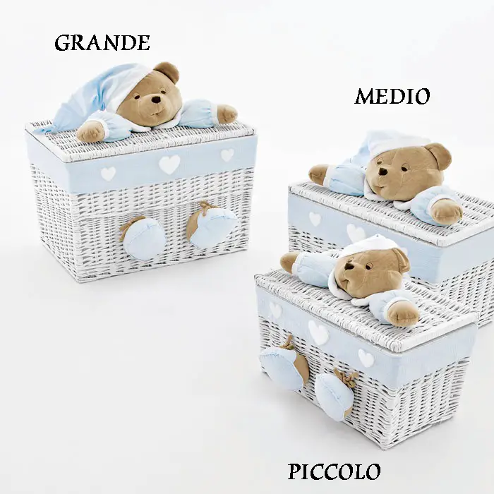 Baule Medio Puccio Azzurro - complementi d'arredo