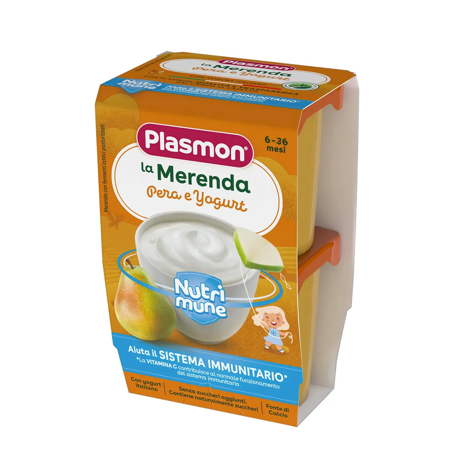 Sapori di Natura Pera e Yogurt gr.120x2 - merende