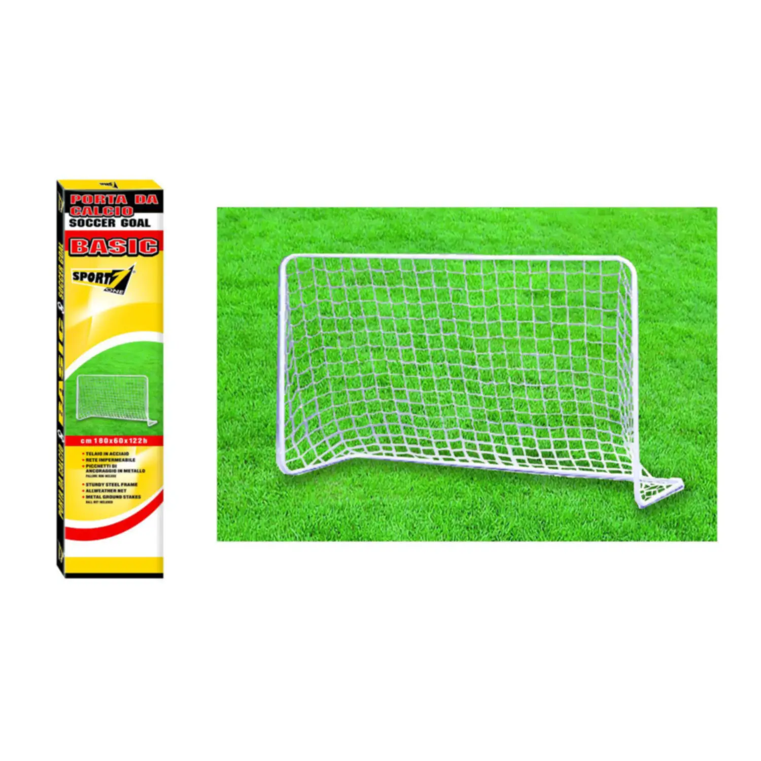 Porta Calcio Basic Mandelli in Metallo – Divertimento Assicurato - Attrezzature sportive