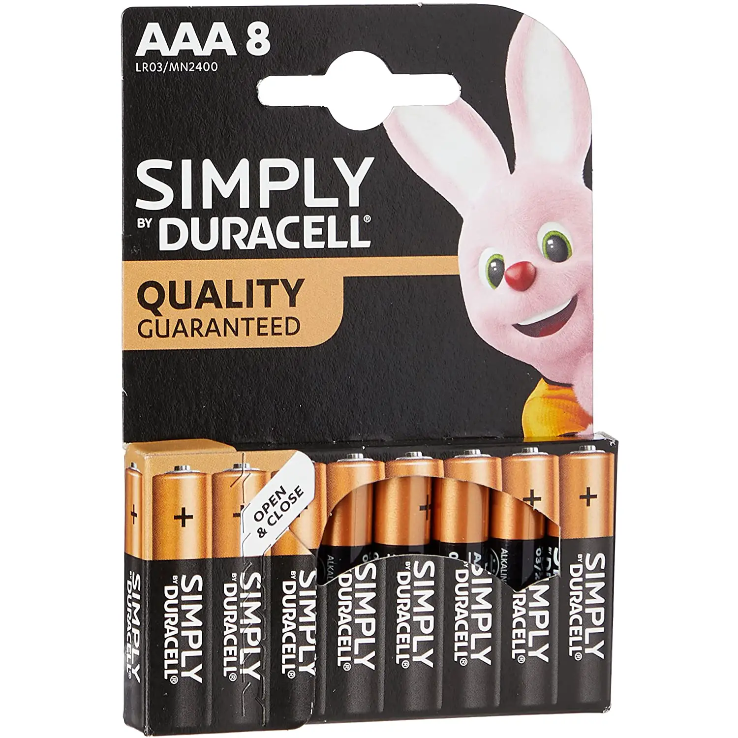 Pile Duracell Simply 8 Pezzi Ministilo (AAA) – Batterie Economiche e Affidabili - Accessori ufficio