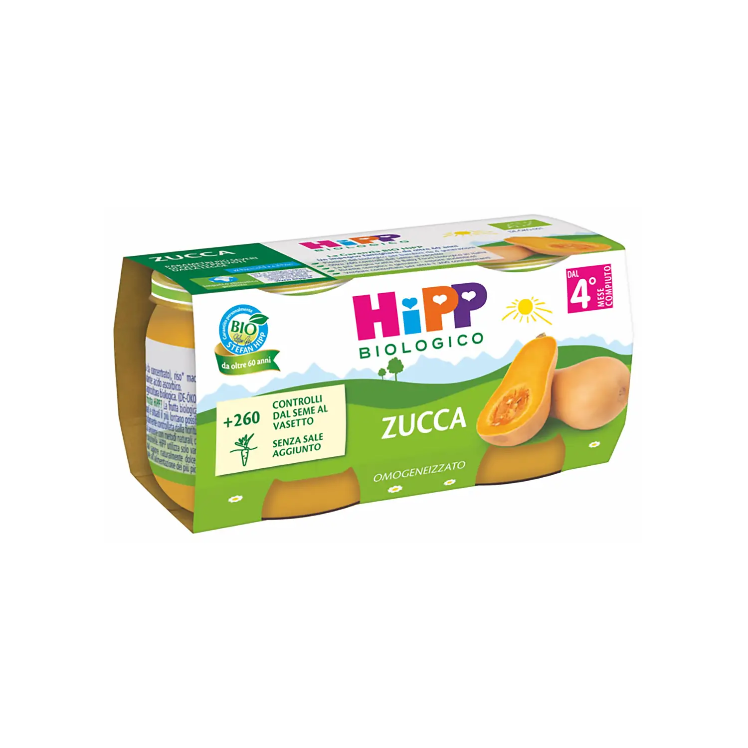 Omogeneizzato Verdure Bio Hipp gr. 80x2 Zucca - omogeneizzati