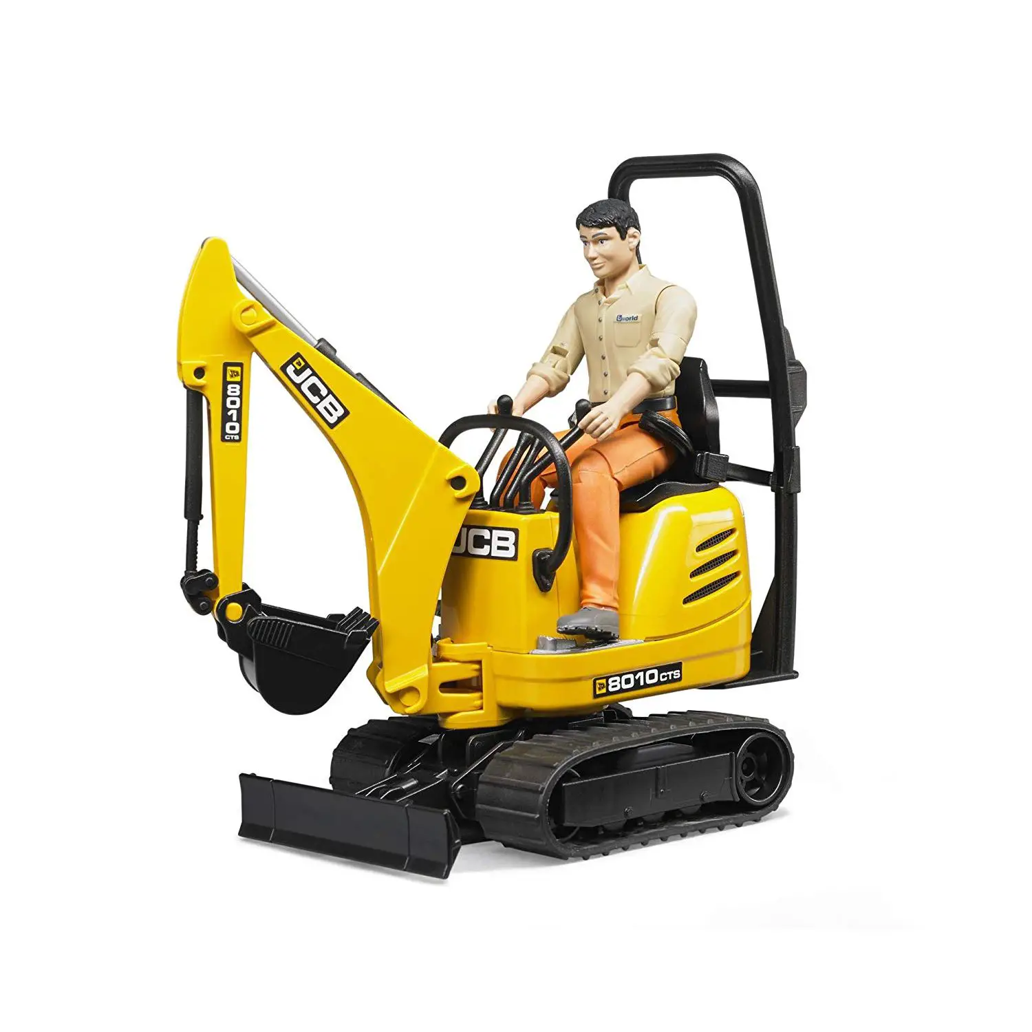 BRUDER JCB 8010 CTS Micro Escavatore Giocattolo con Figura per Bambini - modellini