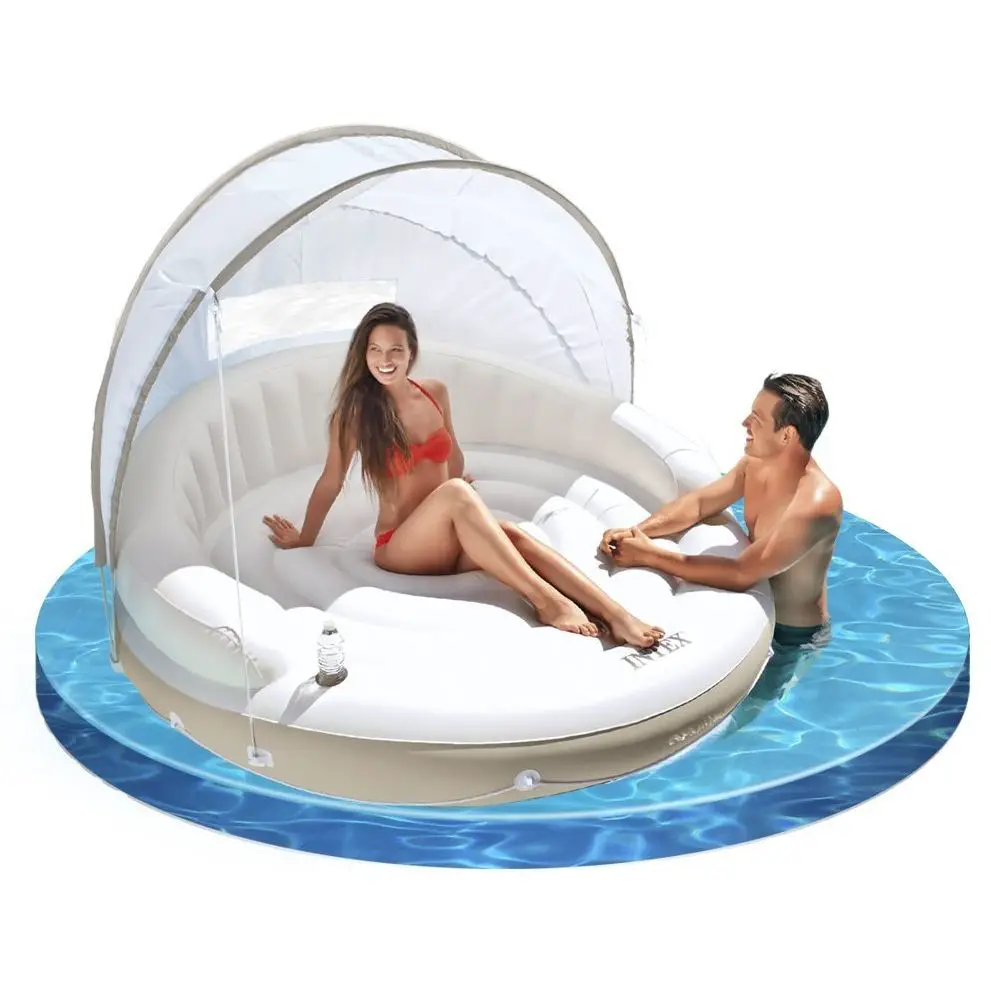Intex Isola Galleggiante con Parasole - Cm 199x150 - estivo mare