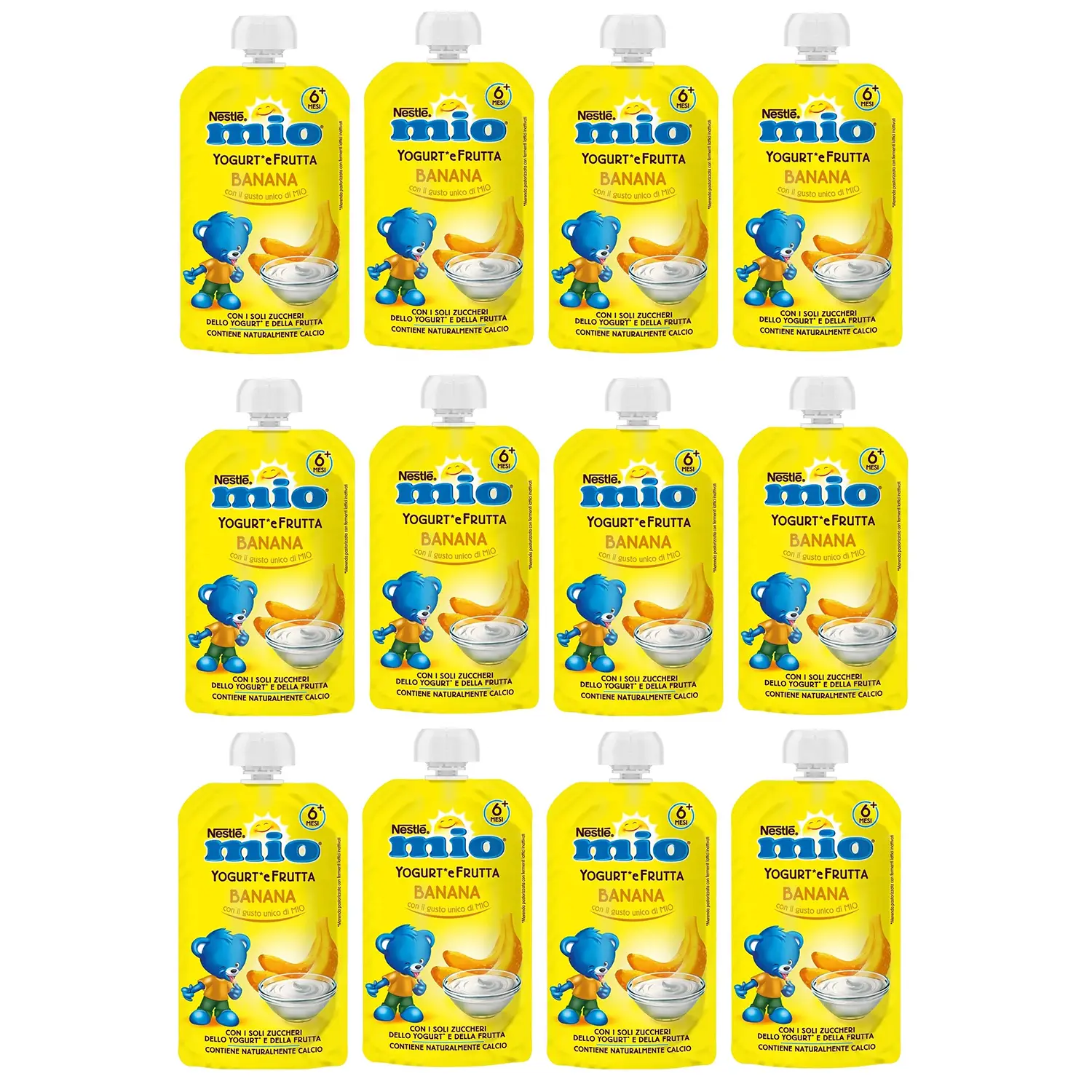 Pouch Yogurt Banana 90 Gr Mio - acqua bevande e succhi