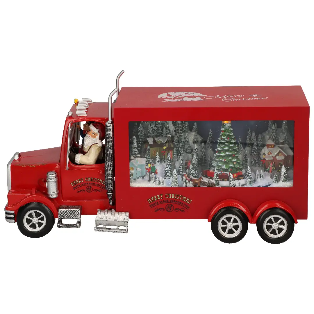 Camion con Scenario Natalizio Animato Adattatore Incluso Led - scene e villaggi