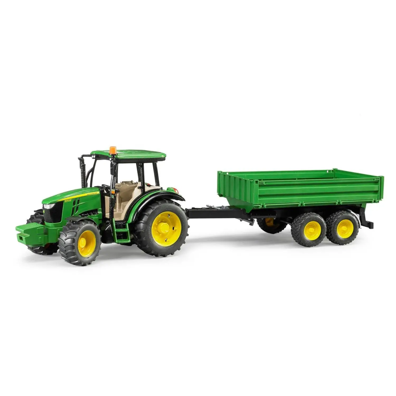 BRUDER Trattore John Deere 5115M con Rimorchio Giocattolo - modellini