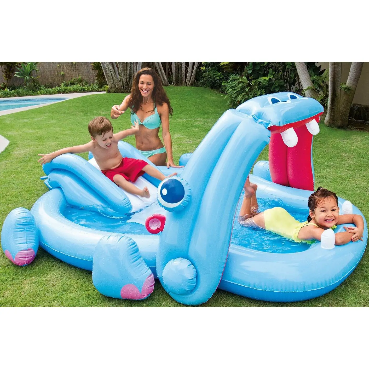 PISCINA PLAYCENTER IPPOPOTAMO 221X188X86 CM - estivo mare