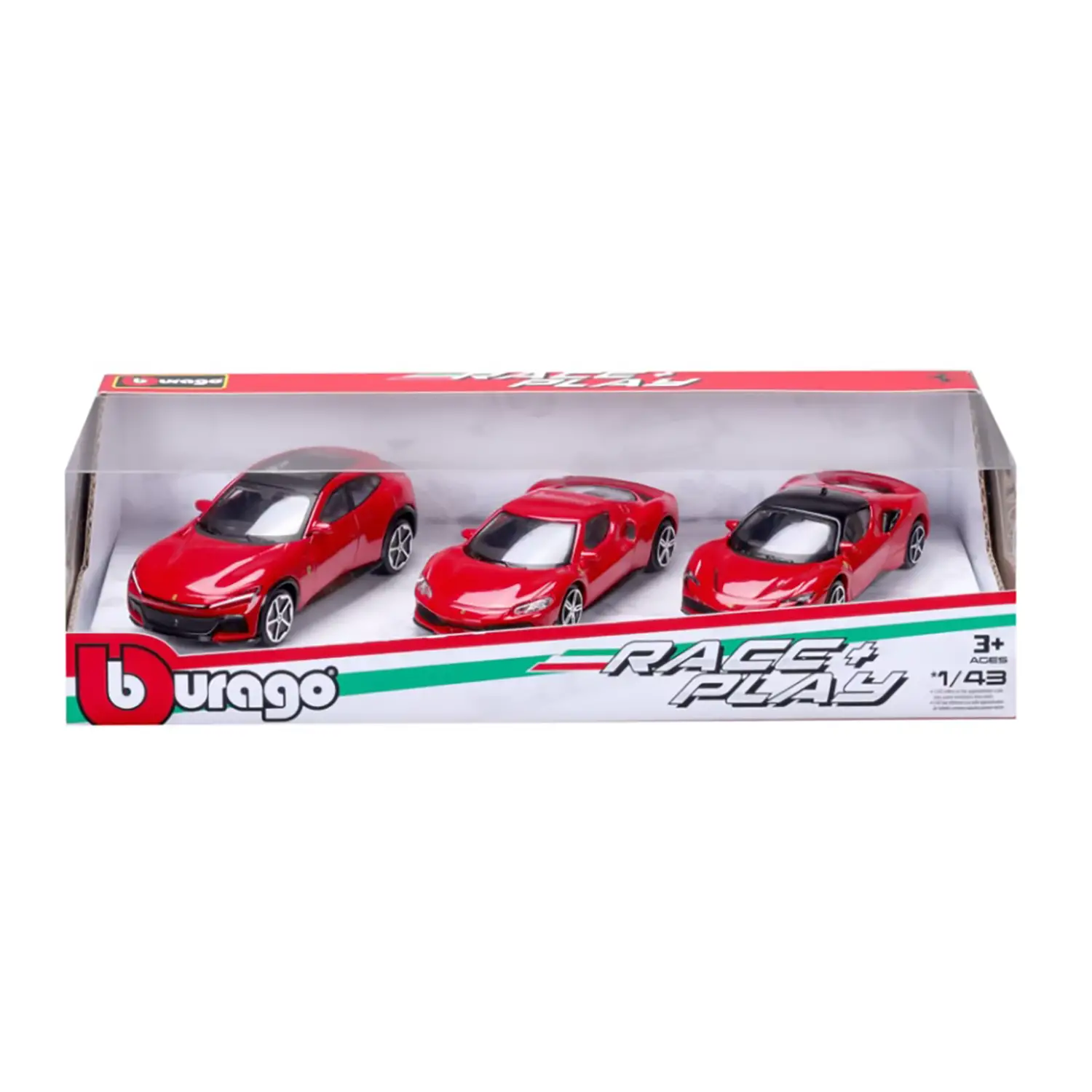 Auto 1:43 Ferrari Racing Race & Play Gift 3pack Auo - modellini