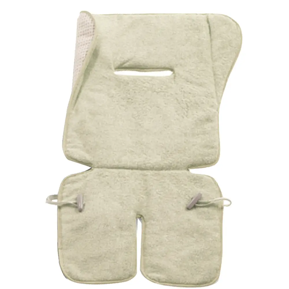 Materassino Per Passeggino Double Face Beige In Spugna Ricamata - accessori