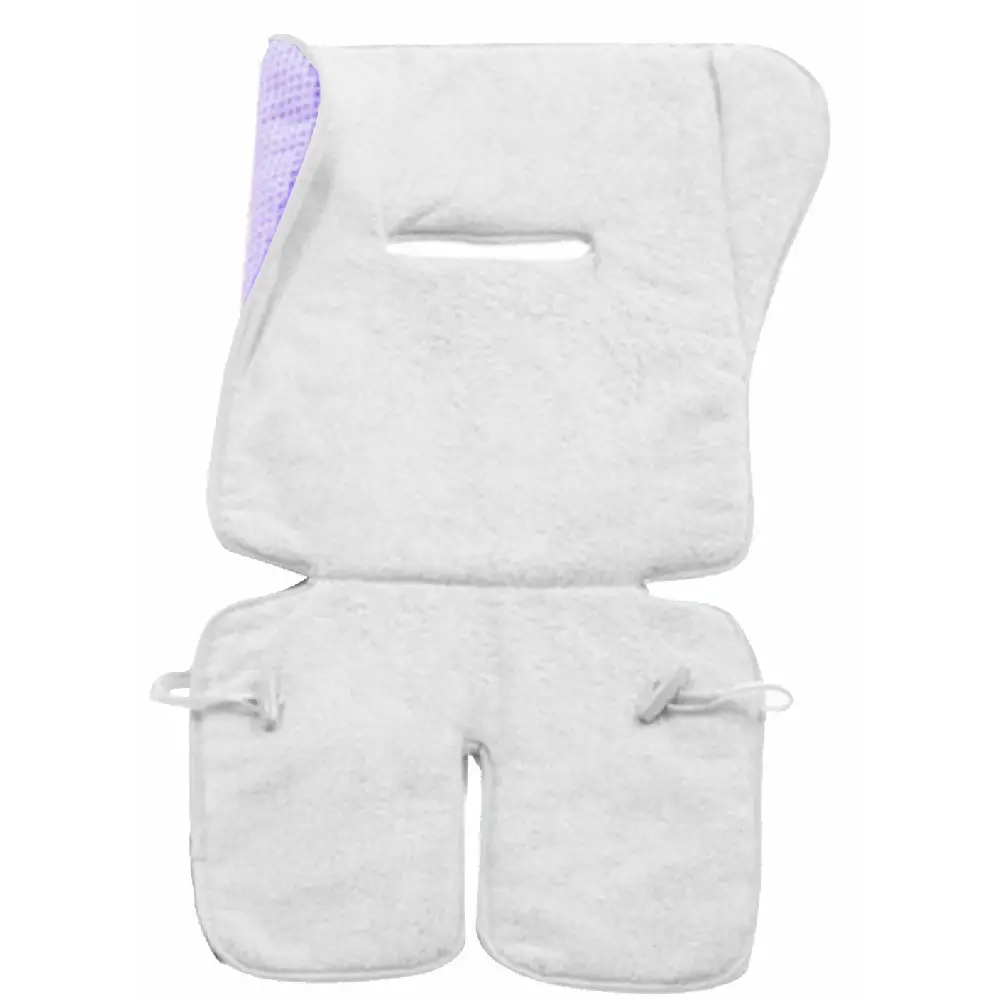 MATERASSINO PER PASSEGGINO DOUBLE FACE LILLA IN SPUGNA RICAMATA - accessori
