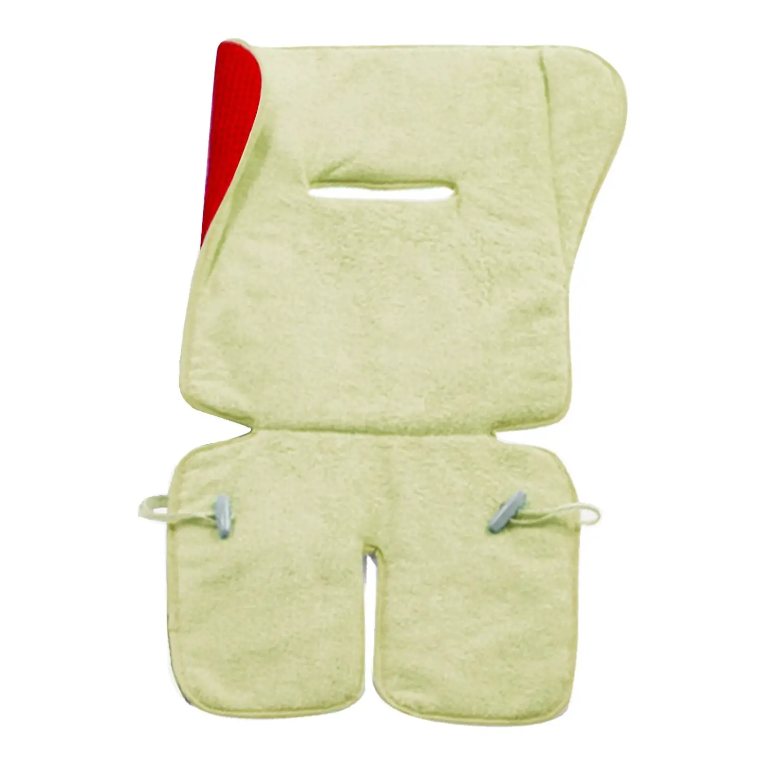 Materassino per Passeggino Double Face Rosso in Spugna Ricamata - accessori