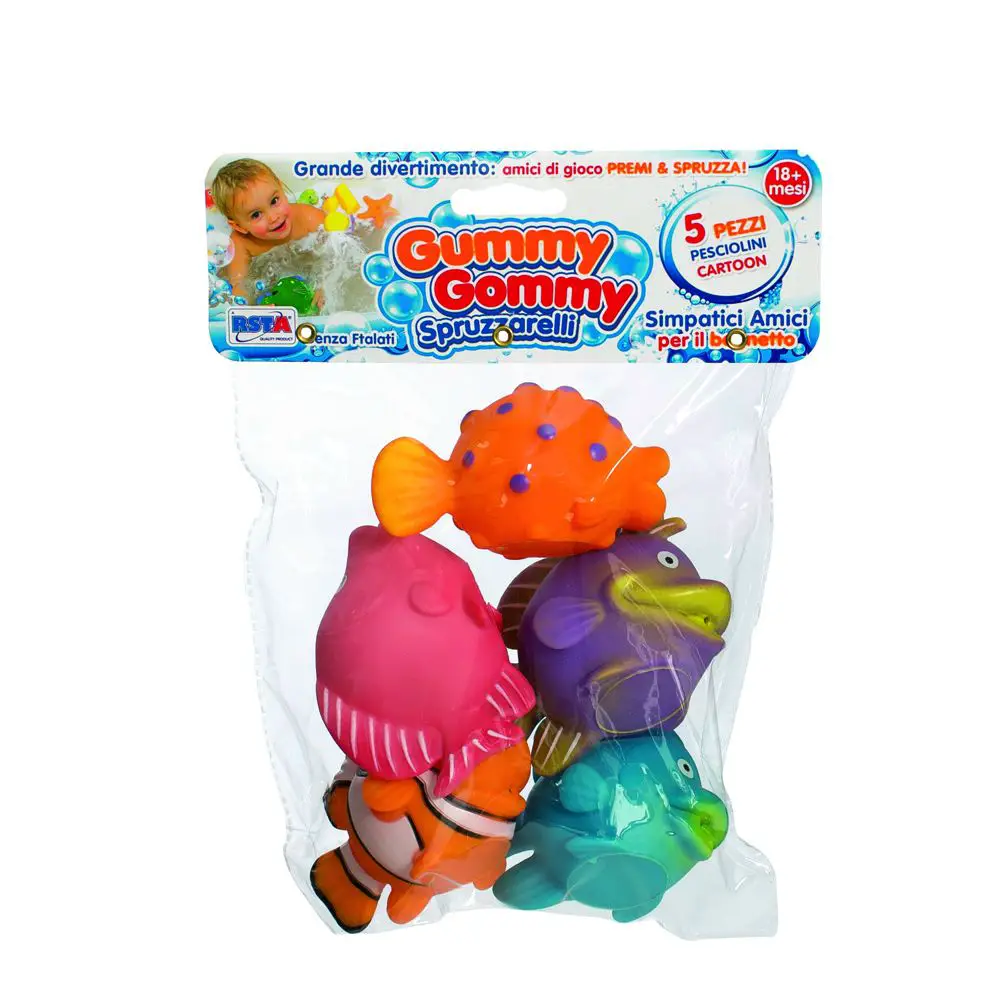 Busta Gummy Gommy Spruzzarelli 5 Pesci - action figures ed accessori
