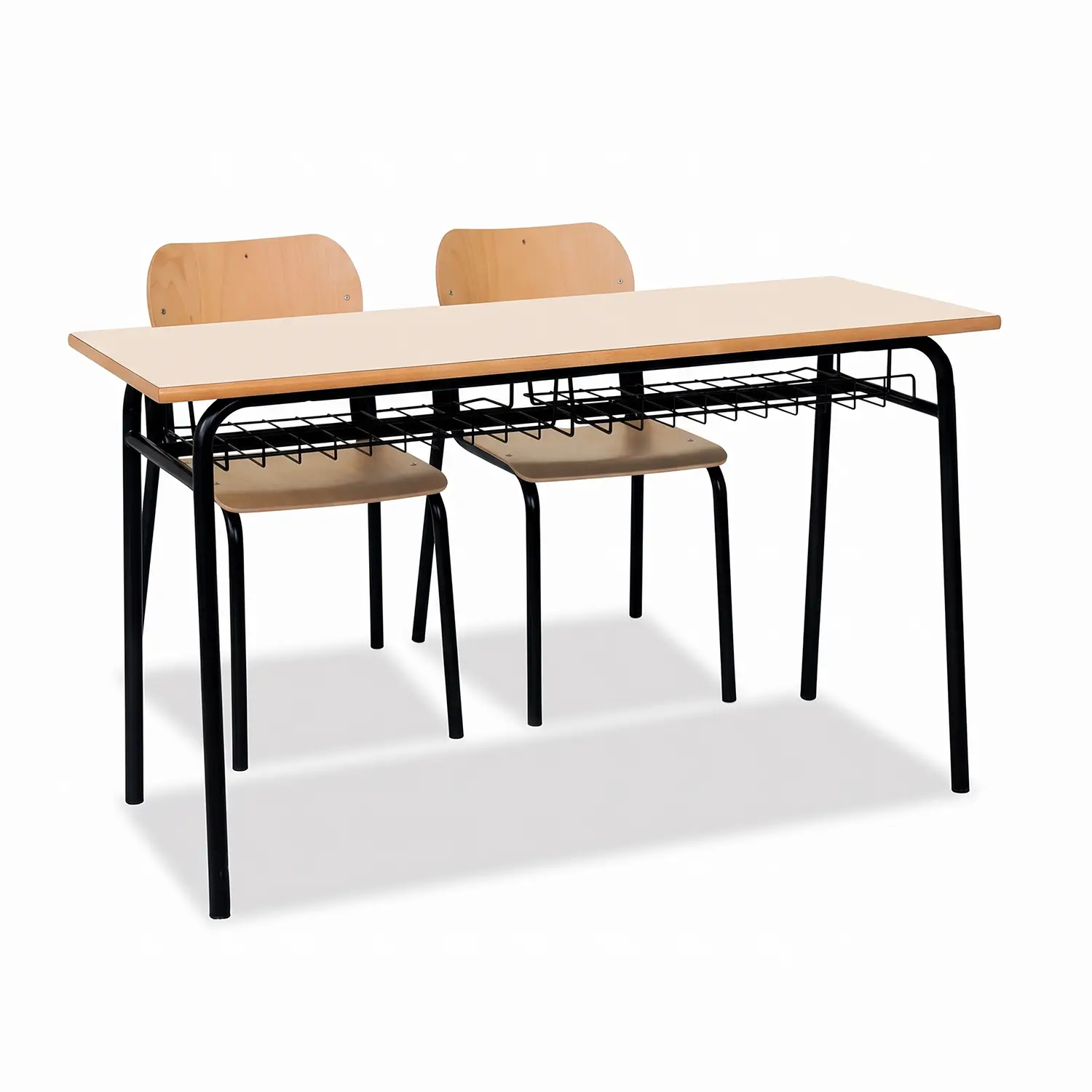 Banco Biposto 900 H 76 cm - Sottopiano in Griglia – Secondaria di Secondo Grado - CAM - Arredo scuola dell'obbligo