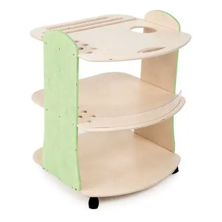 Carrello per Psicomotricità Easy Line – Mobile Porta Attrezzi in Legno con Ruote - Carrelli