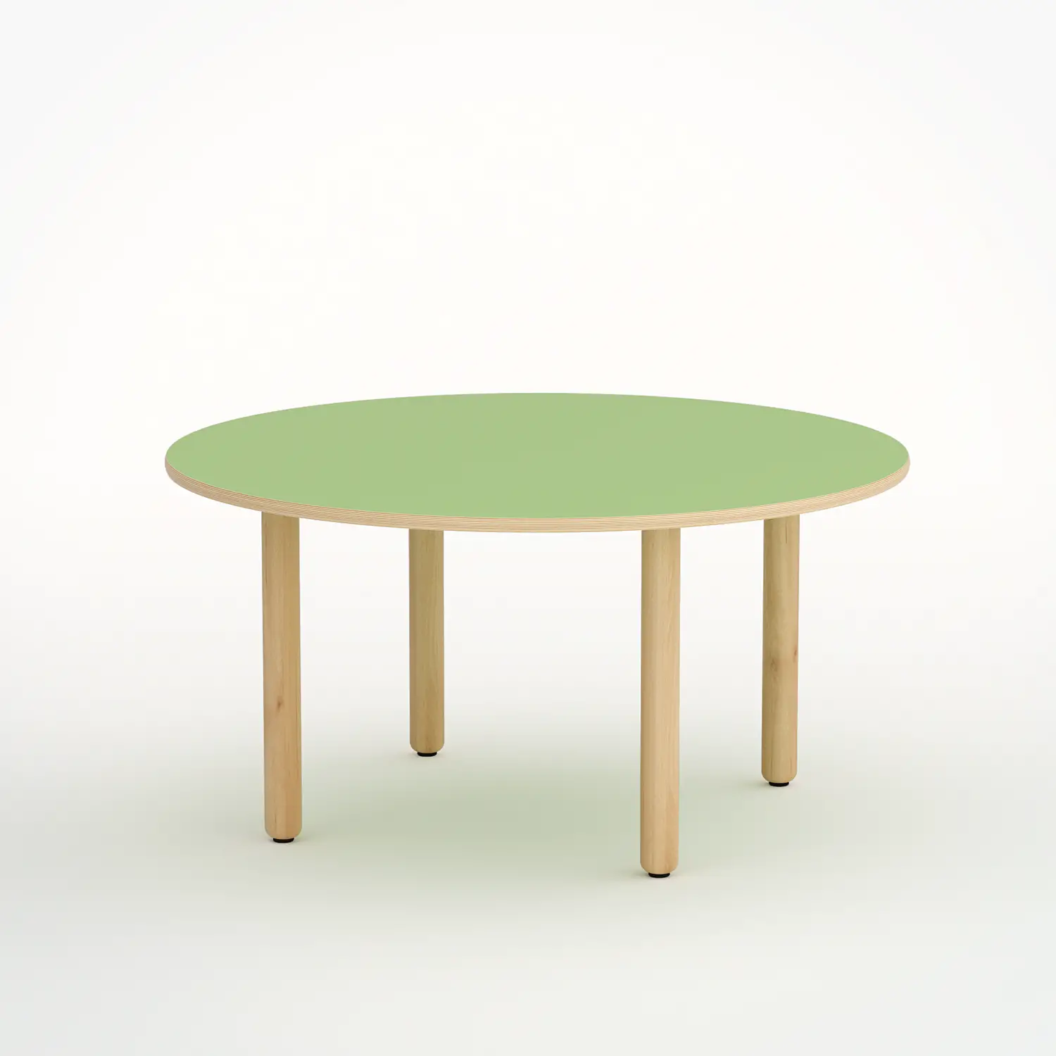 TAVOLO ONDA CIRCOLARE H 58 CM - MISURA 3 - VERDE - Cattedre e tavoli lavoro