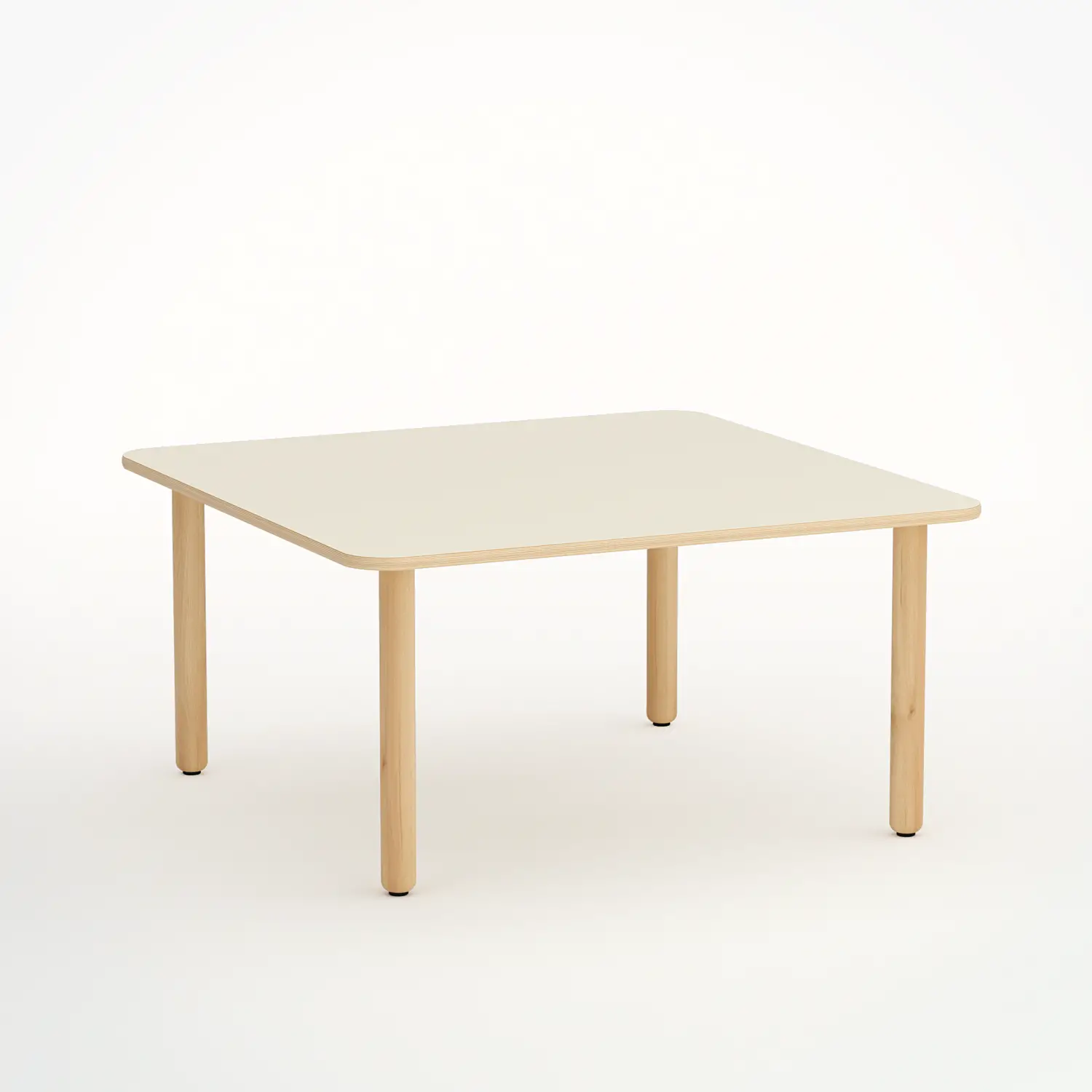 Tavolo Forma Quadrato Cm. 75x75 Misura 3 Magnolia Per Scuola Primaria - Conforme CAM - Cattedre e tavoli lavoro