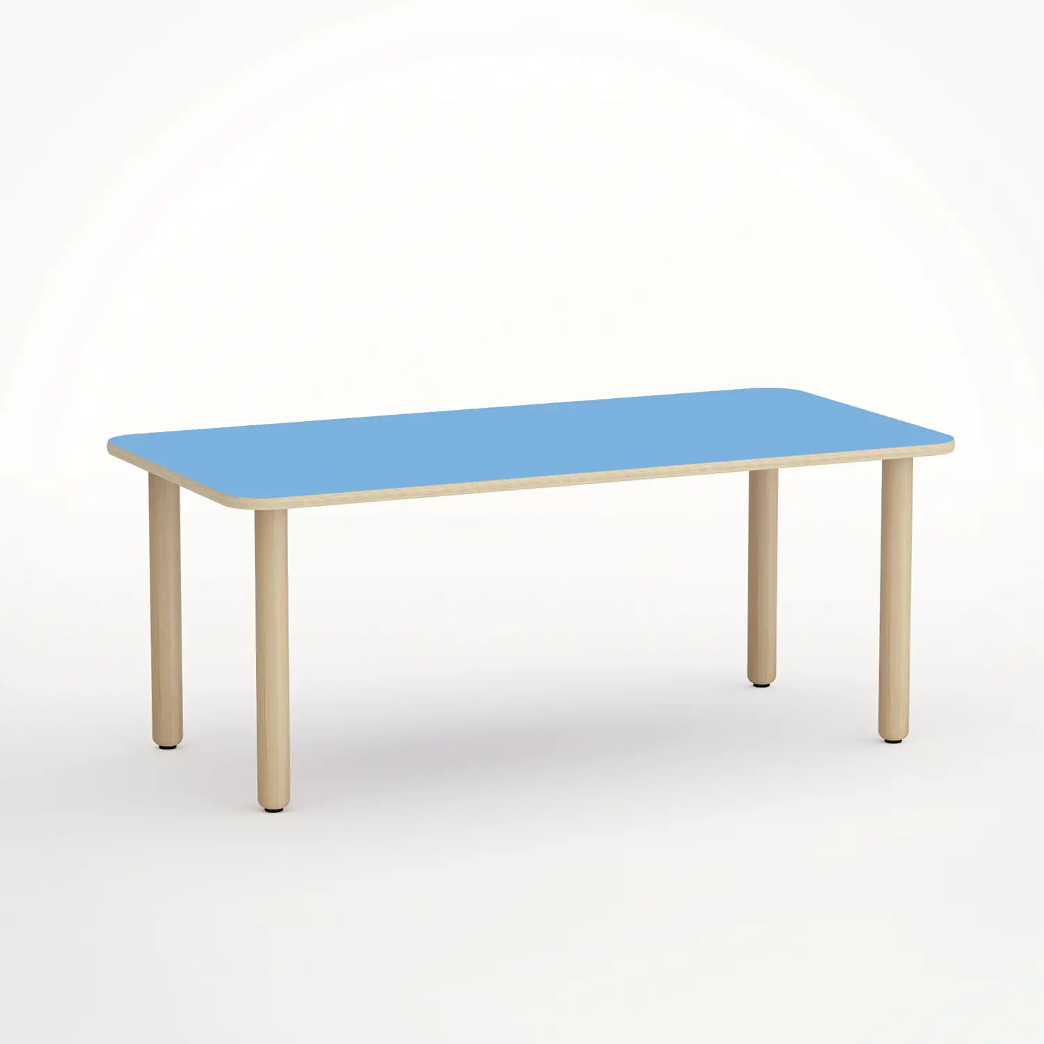 Tavolo Forma Rettangolare H 46 cm – Misura 1 - Blu Orizzonte - Conforme CAM - Tavoli e piani di lavoro