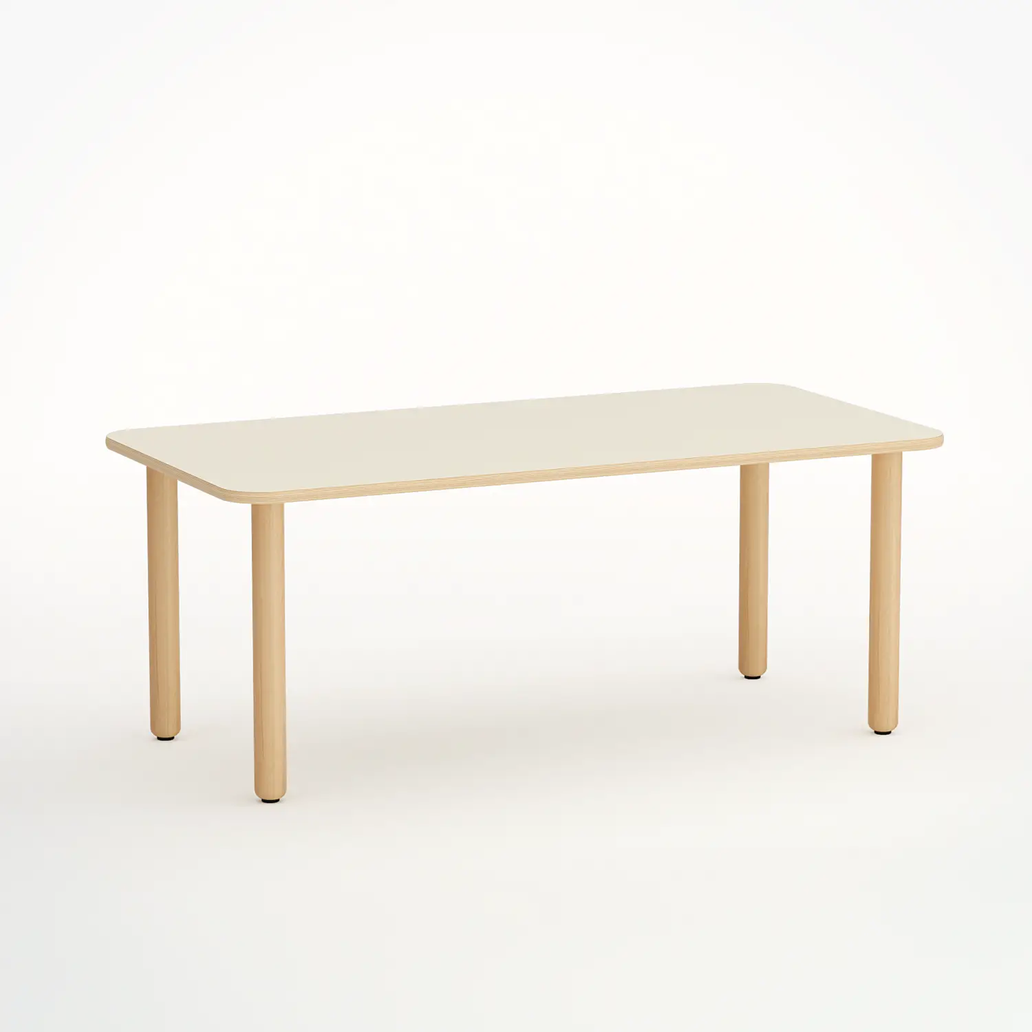 Tavolo Forma Rettangolare H 52 Cm - Misura 2 Magnolia Per Scuola Dell'infanzia - Conforme CAM - Cattedre e tavoli lavoro