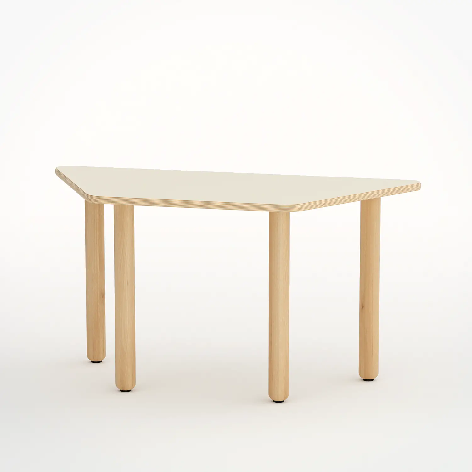 Tavolo Scuola Infanzia Trapezio Forma Misura 1 Magnolia - Cattedre e tavoli lavoro