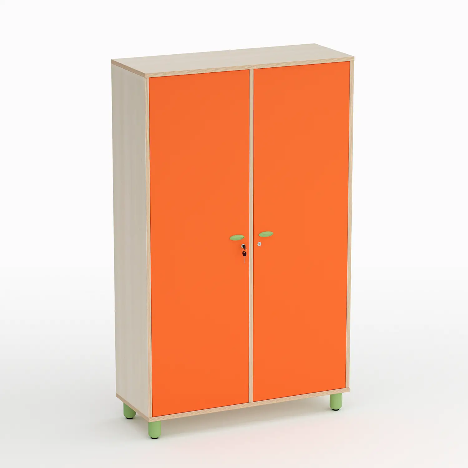 Mobile Scuola Infanzia Onda Appendiabiti Altezza 174 cm. Arancio - Conforme CAM - Arredo Nido e Infanzia