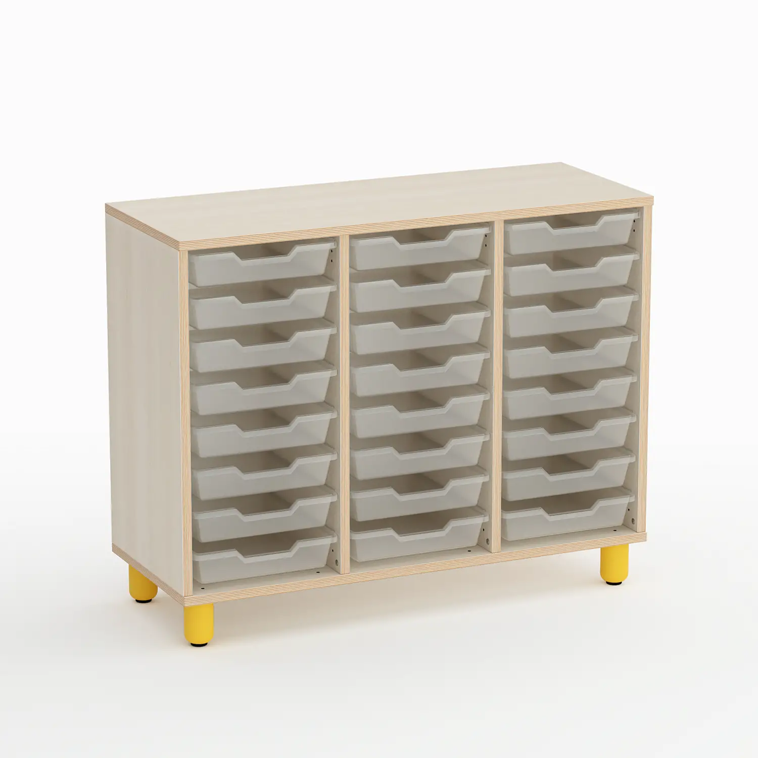 Mobile Scuola Infanzia Onda 24 Cassetti Piccoli - Comforme CAM - Arredo Nido e Infanzia