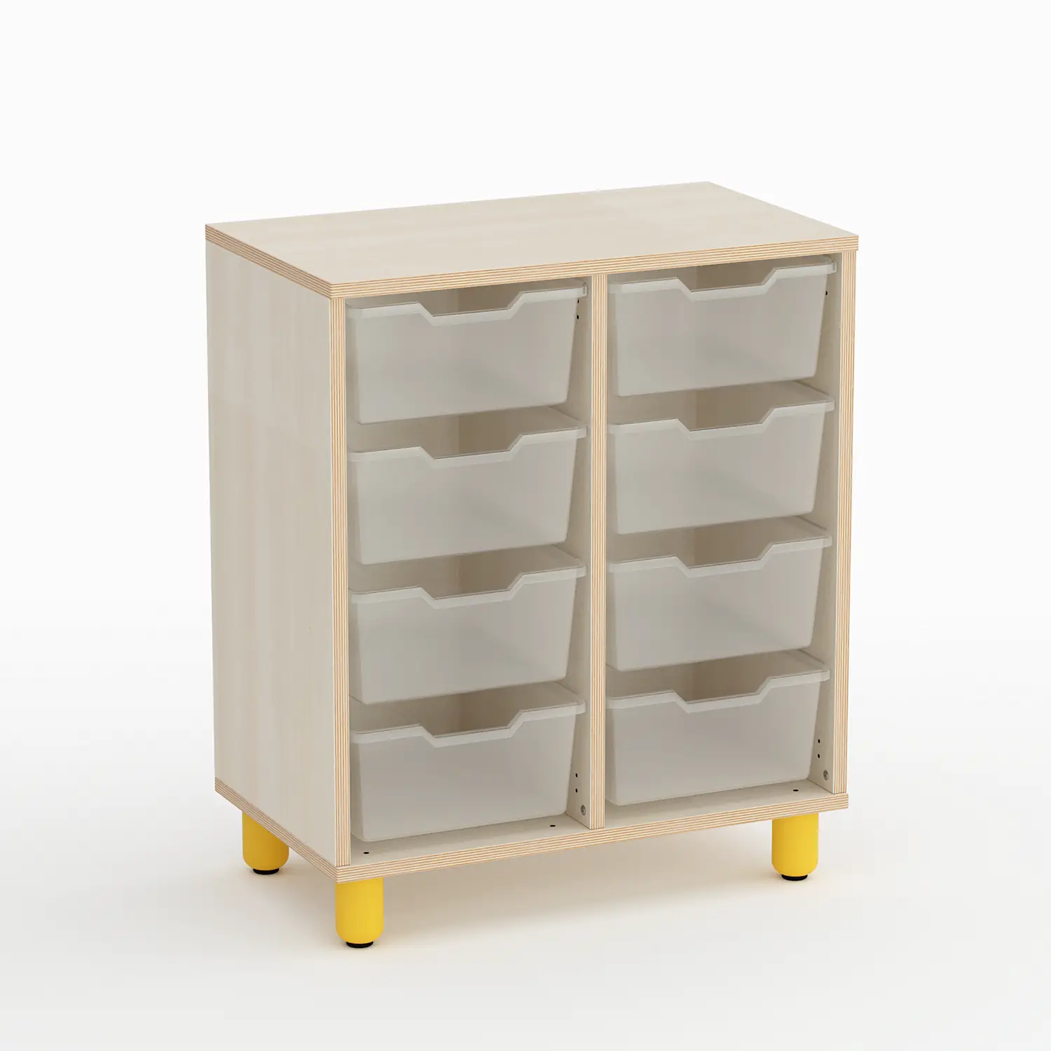 Mobile Scuola Infanzia Onda 8 Cassetti Grandi - Conforme CAM - Arredo Nido e Infanzia