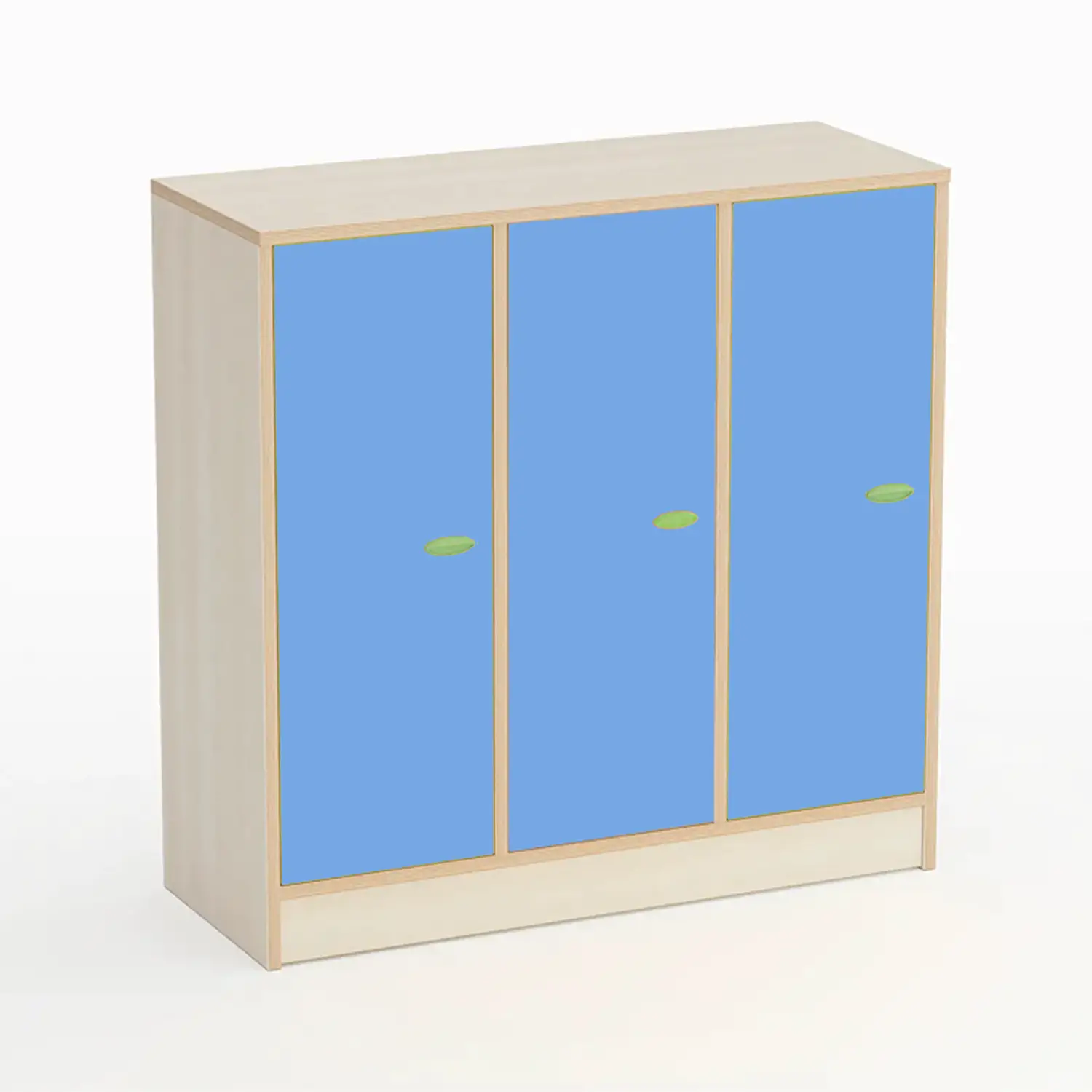 Mobile Scuola Infanzia Spogliatoio Forma con Ante Blu Orizzonte - Conforme CAM - Accoglienza