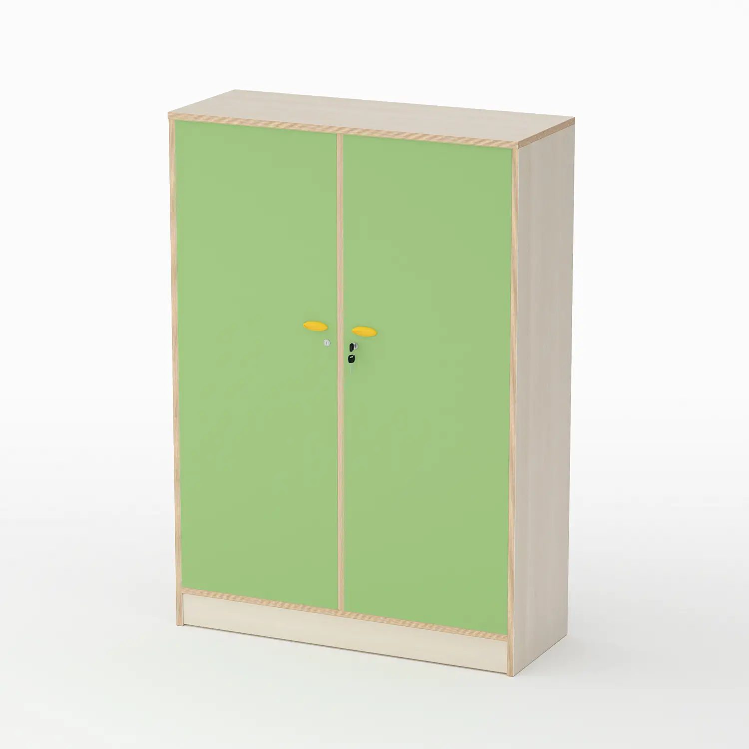 Mobile Scuola Infanzia Forma con Ante Altezza 150 cm. Verde - Conforme CAM - Arredo Nido e Infanzia