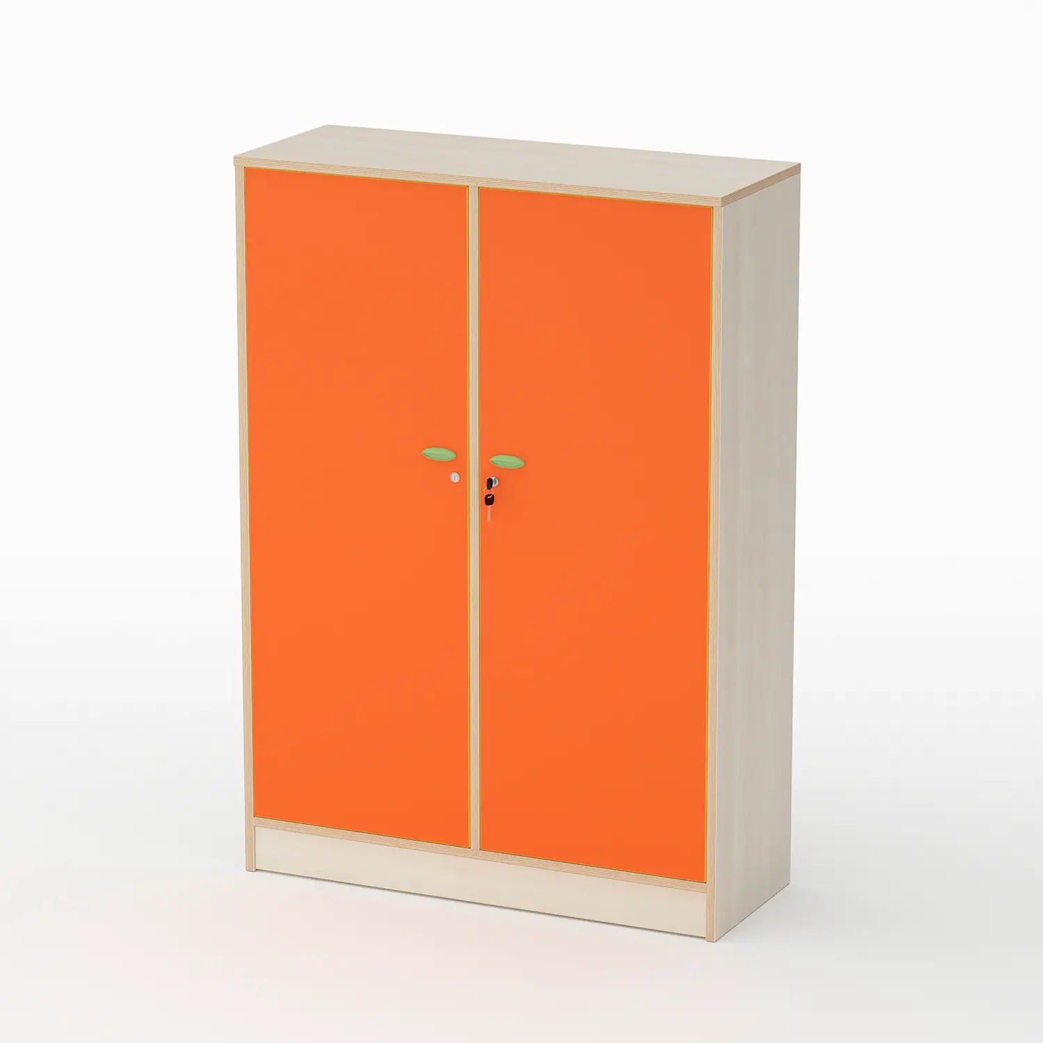 Mobile Scuola Infanzia Forma con Ante Altezza 150 cm. Arancio - Conforme CAM - Arredo Nido e Infanzia