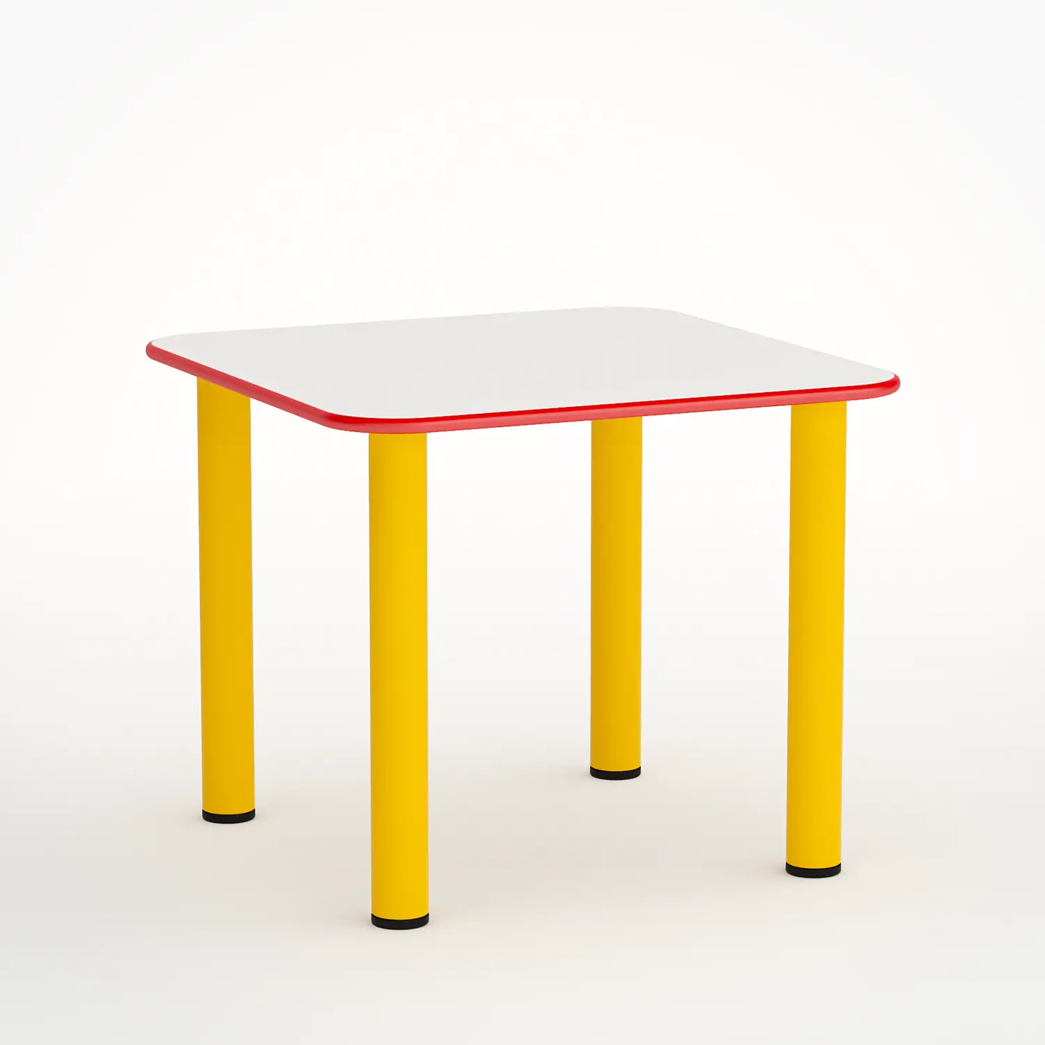 Tavolo Scuola Infanzia Color Basic Quadrato Misura 2 - Cattedre e tavoli lavoro