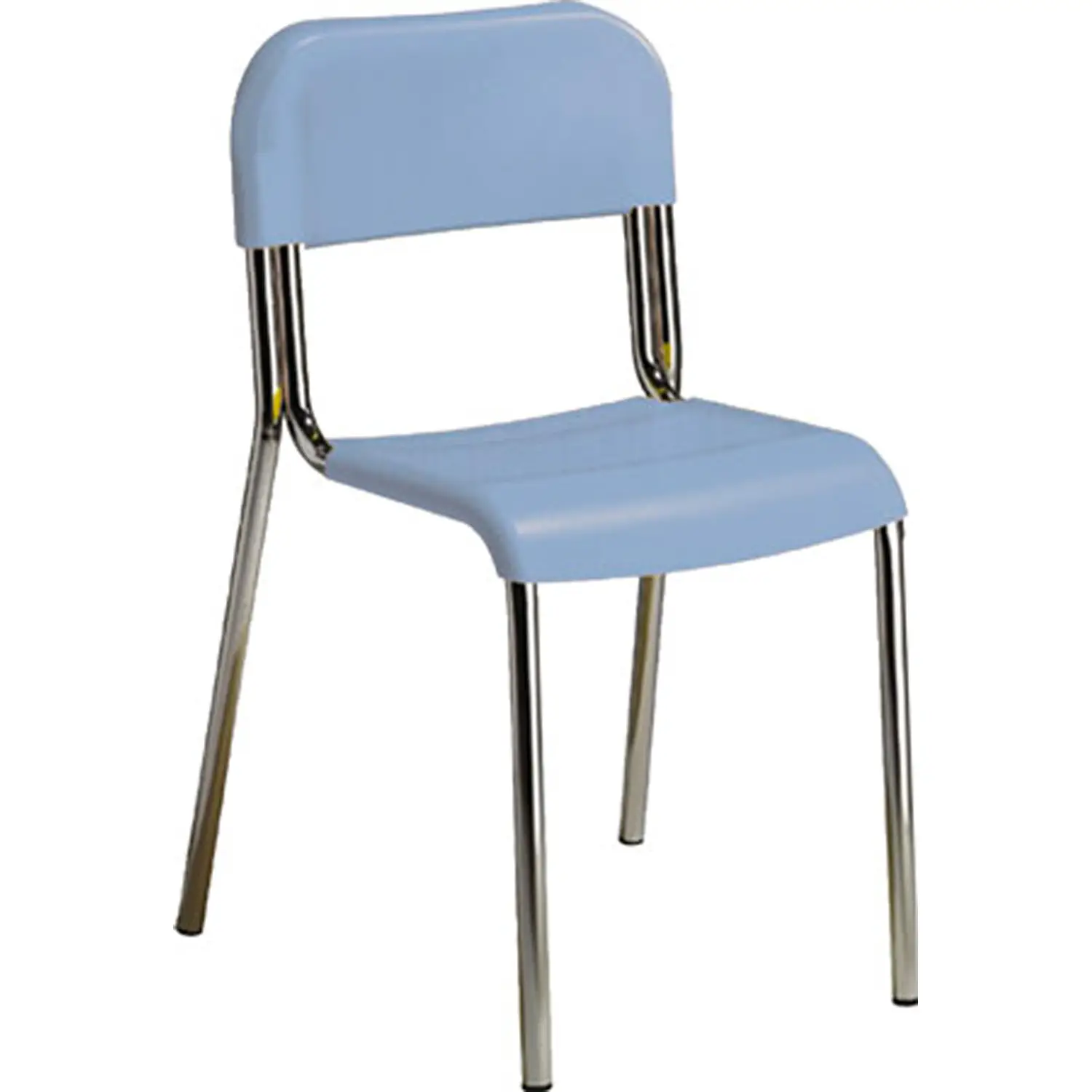 Sedia Infanzia Sara, Struttura Cromata, Seduta H 34 Cm. Azzurro Per Ambienti Scolastici - Sedie in plastica