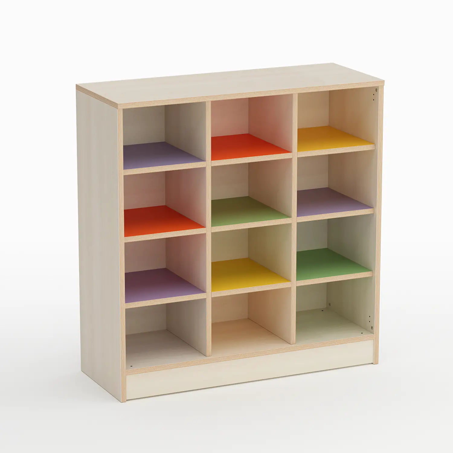Mobile Scuola Infanzia Forma a 12 Caselle Altezza 110 cm. - Conforme CAM - Arredo Nido e Infanzia