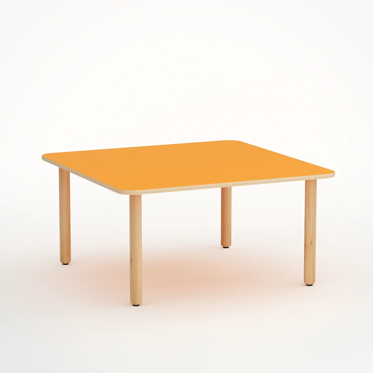Tavolo Forma Quadrato H 52 cm – Misura 2 - Arancio - Conforme CAM - Tavoli e piani di lavoro