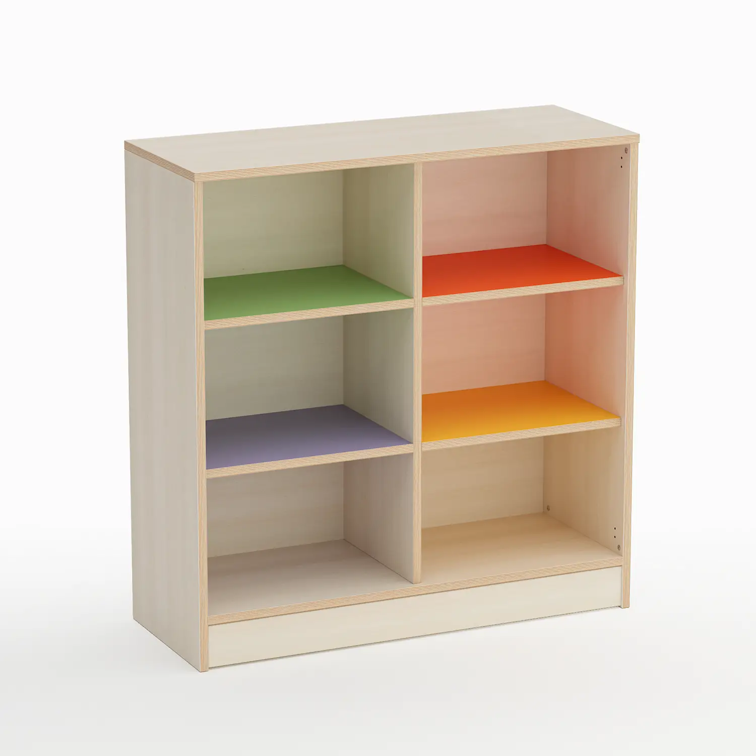 Mobile Scuola Infanzia Forma a 6 Caselle Altezza 110 cm. - Conforme CAM - Arredo Nido e Infanzia