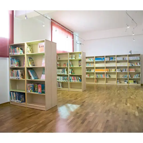 Libreria - Mobile a Giorno con 4 Ripiani Regolabili (Altezza 180 cm) - Conforme CAM - Librerie e zone lettura